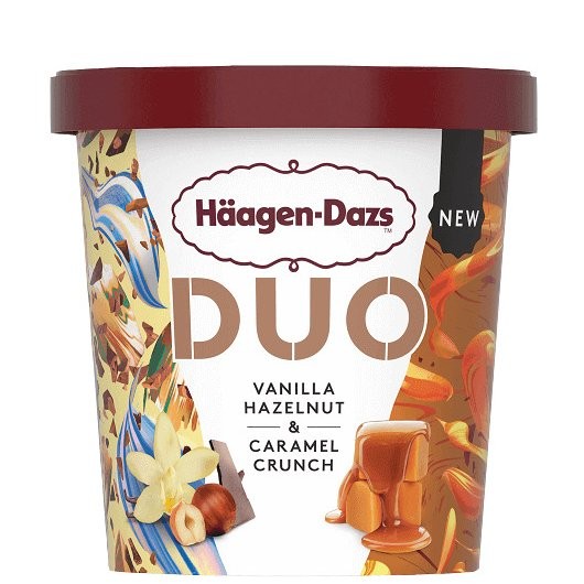 HAAGEN DAZS DUO VAN HAZLNT CARAMEL 420ml
