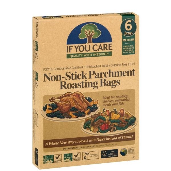 IF YOU CARE PARCHMENT BAGS MED 6s