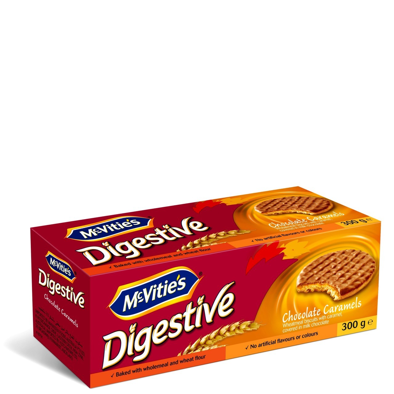 MCVITIES DIGESTIVE CHOC CARAMEL 300g