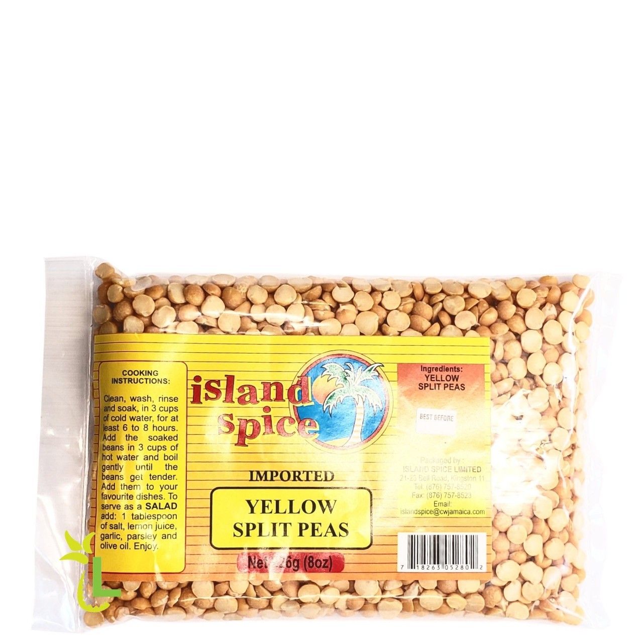 ISLAND SPICE SPLIT PEAS YELLOW 8oz