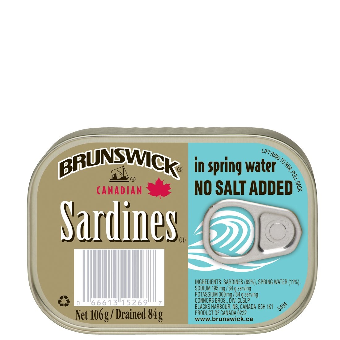 BRUNSWICK SARDINE SPR WATER SF 106g