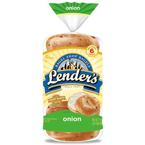 LENDERS BAGELS ONION 340g