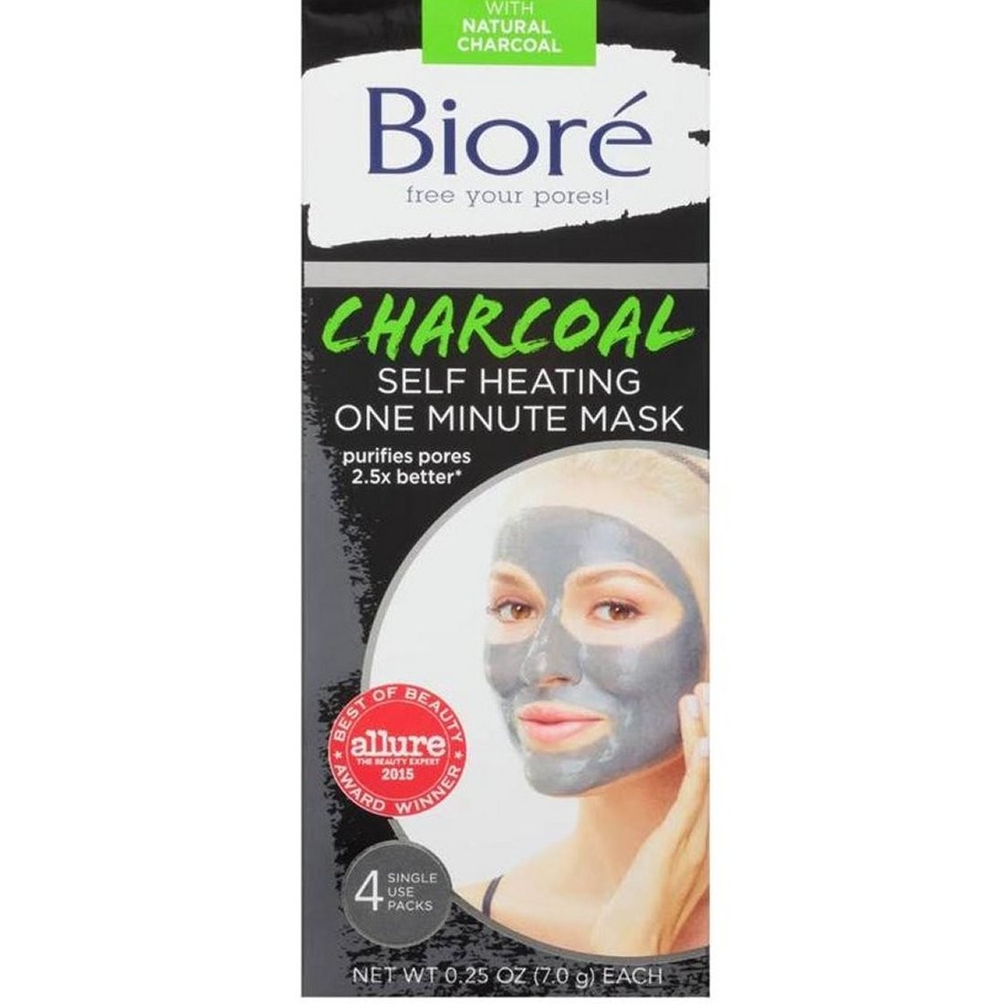 BIORE SELF HEATING ONE MINUTE MASK 4pk