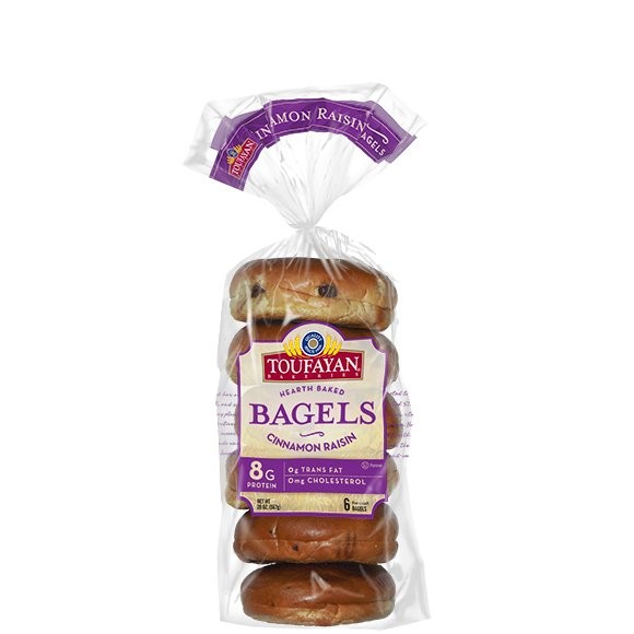 TOUFAYAN BAGELS CINNAMON RAISIN 20oz