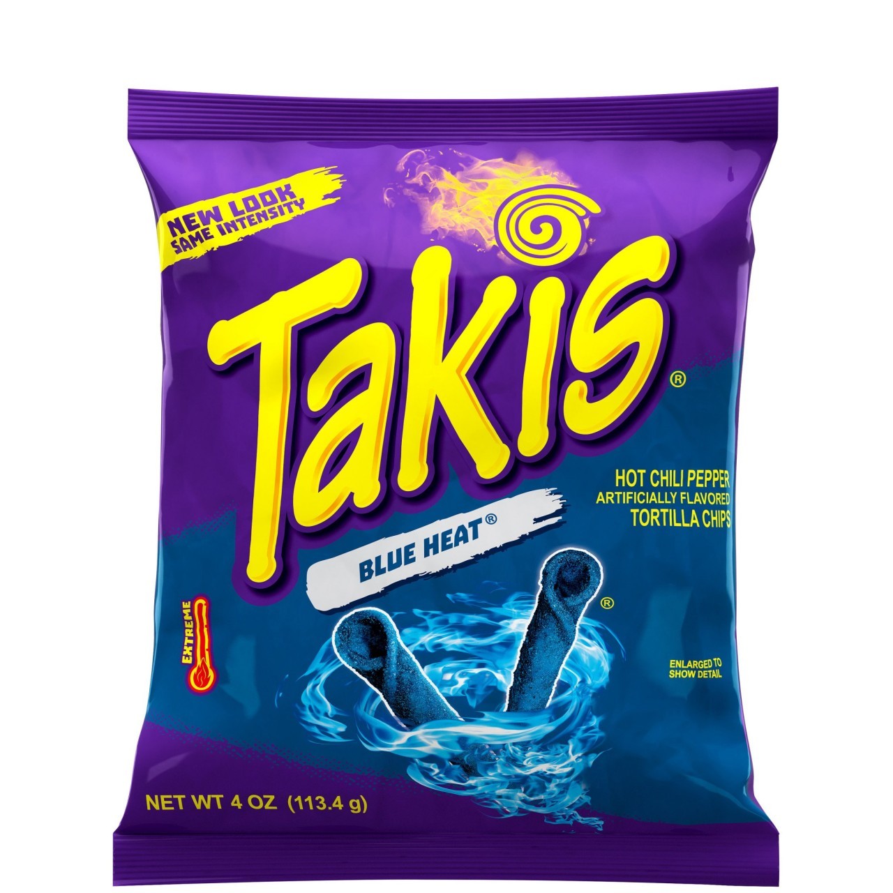 TAKIS TORTILLA CHIPS BLUE HEAT 4oz