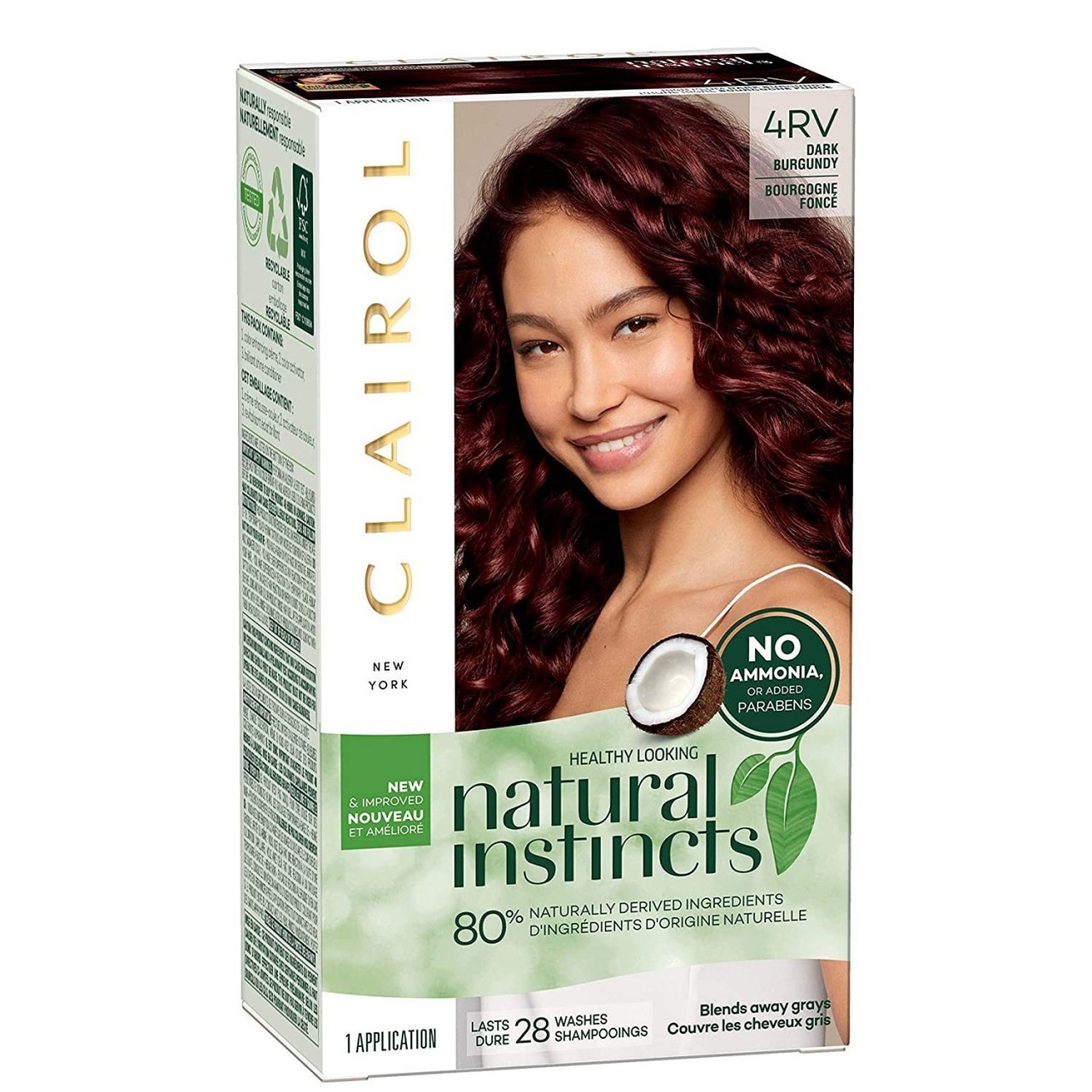CLAIROL NAT INST DARK BURGUNDY 4RV