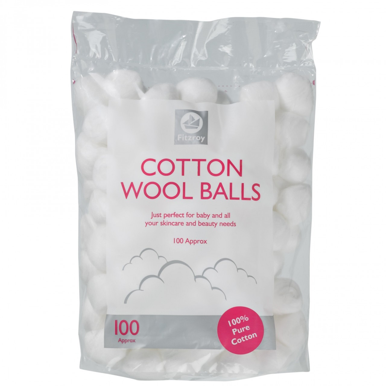 FITZROY COTTON WOOL BALLS 100s