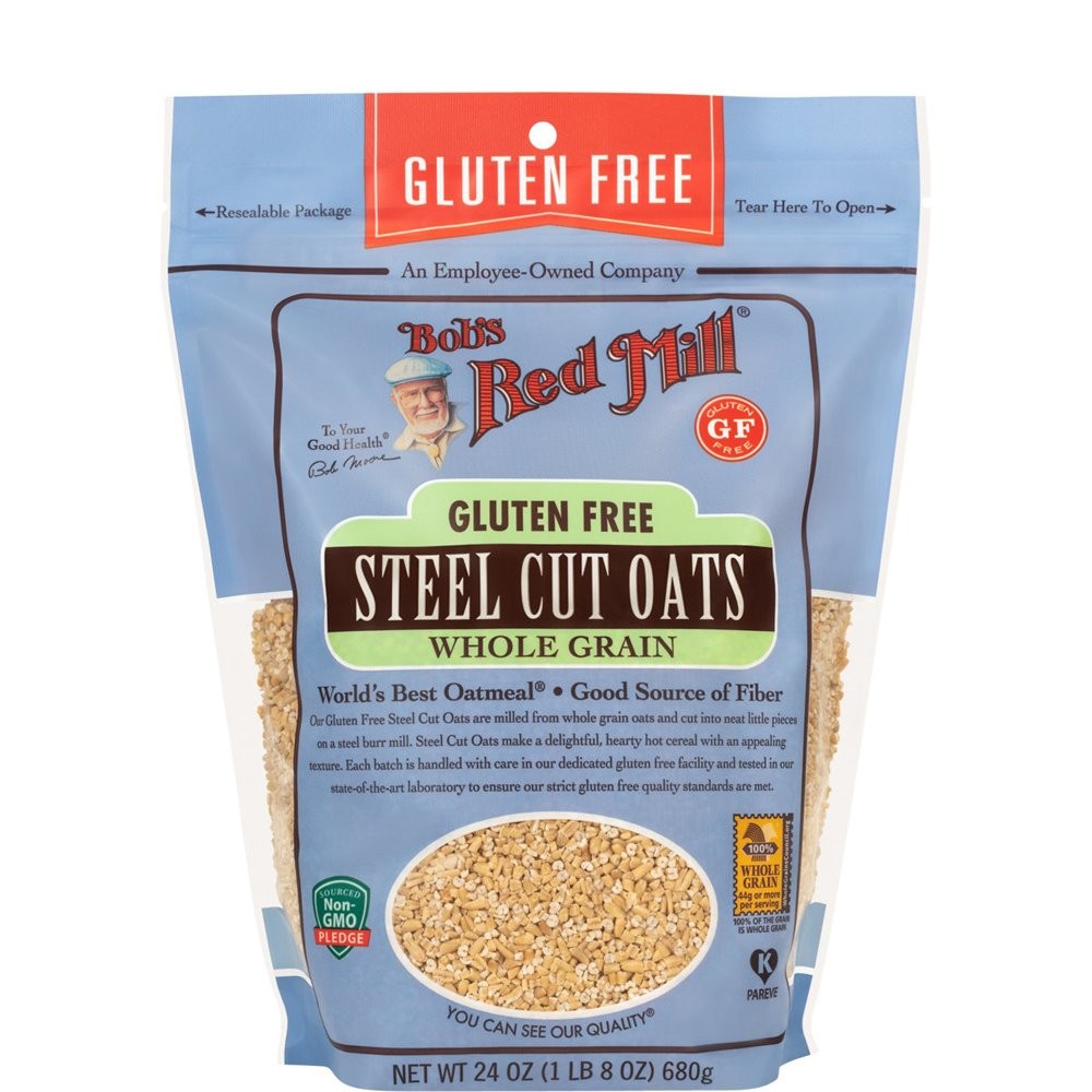 BOBS RED MILL OATS STEEL CUT W/GRN 24oz
