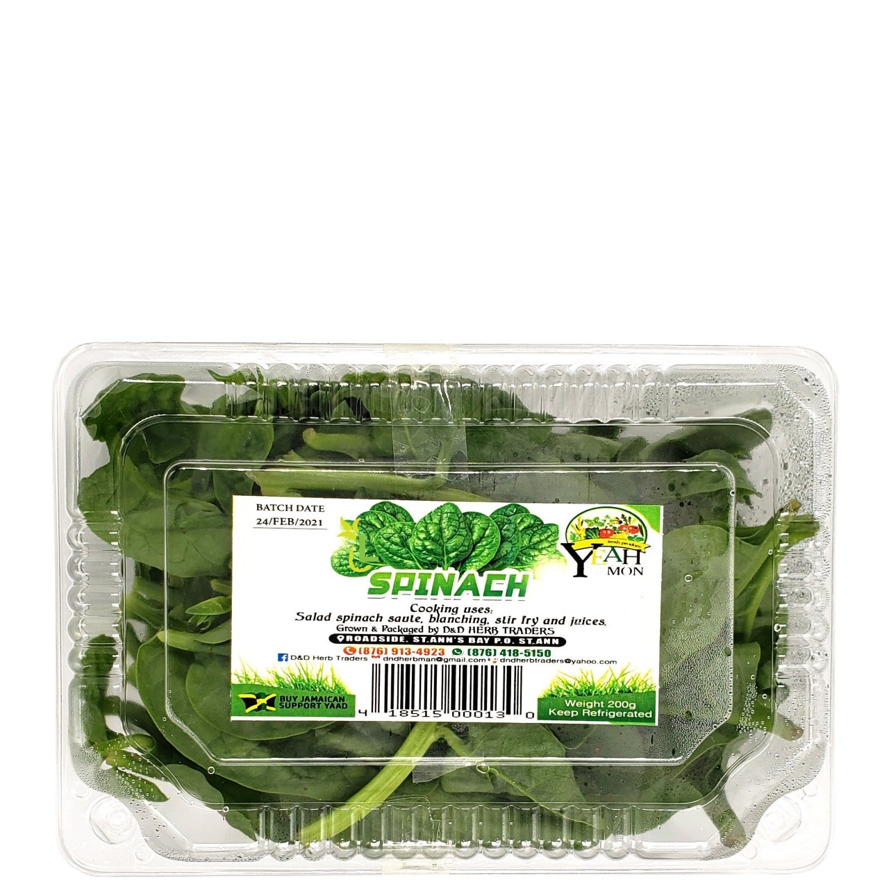 D&D SPINACH 200g