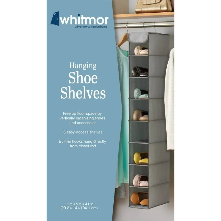 WHITMOR HANGING SHOE SHELVES 11.5x5x51