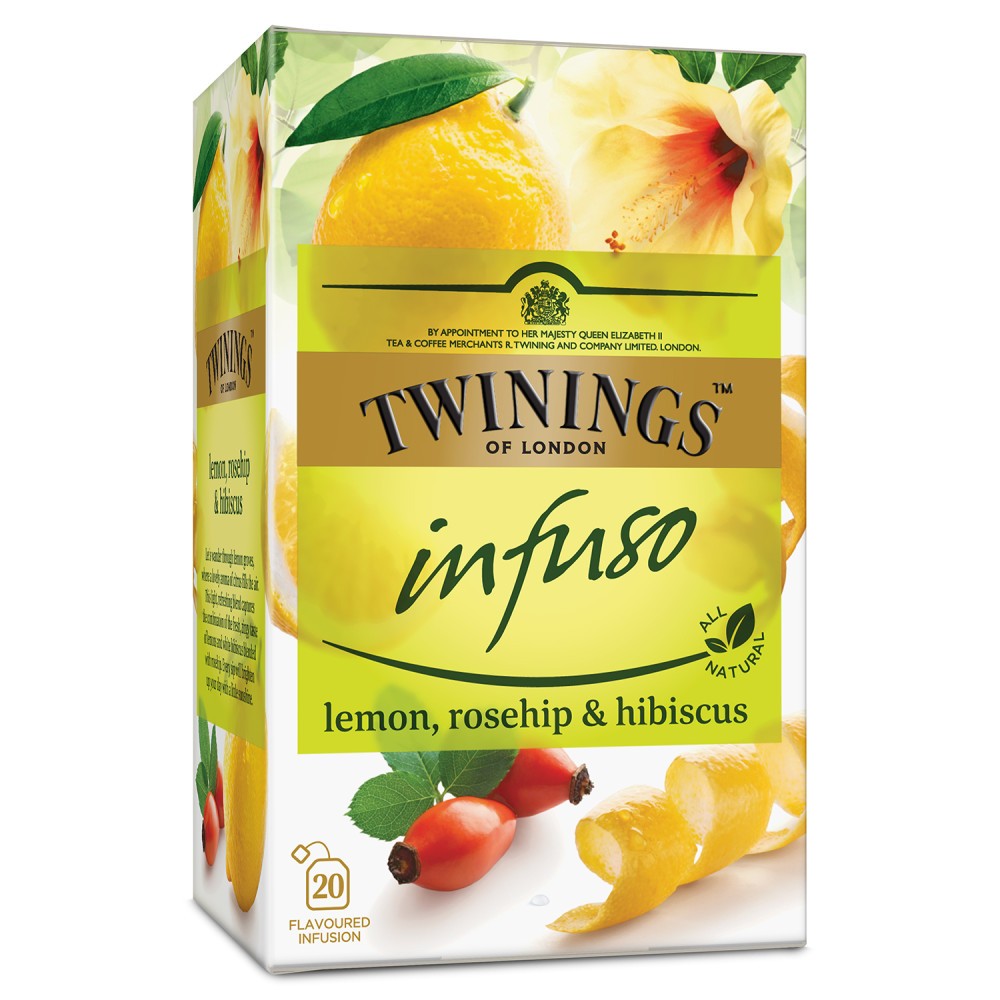 TWININGS TEA LEMON ROSEHIP HIBISCUS 20s