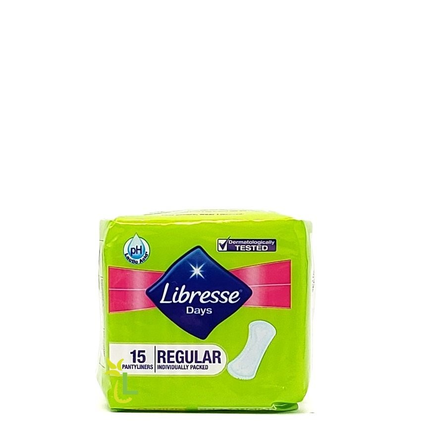 LIBRESSE DAYS PANTYLINERS REGULAR 15s