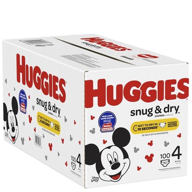 HUGGIES SNUG & DRY DIAPERS #4 88s
