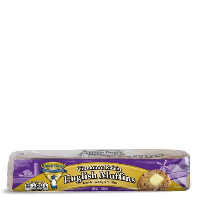 DUTCH FARMS ENGLISH MUFFIN CINN RSN 12oz