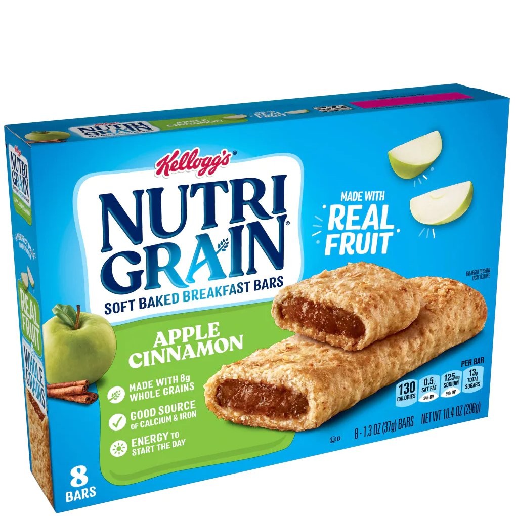KELLOGGS NUTRI GRAIN APPLE CINNAMON 296g