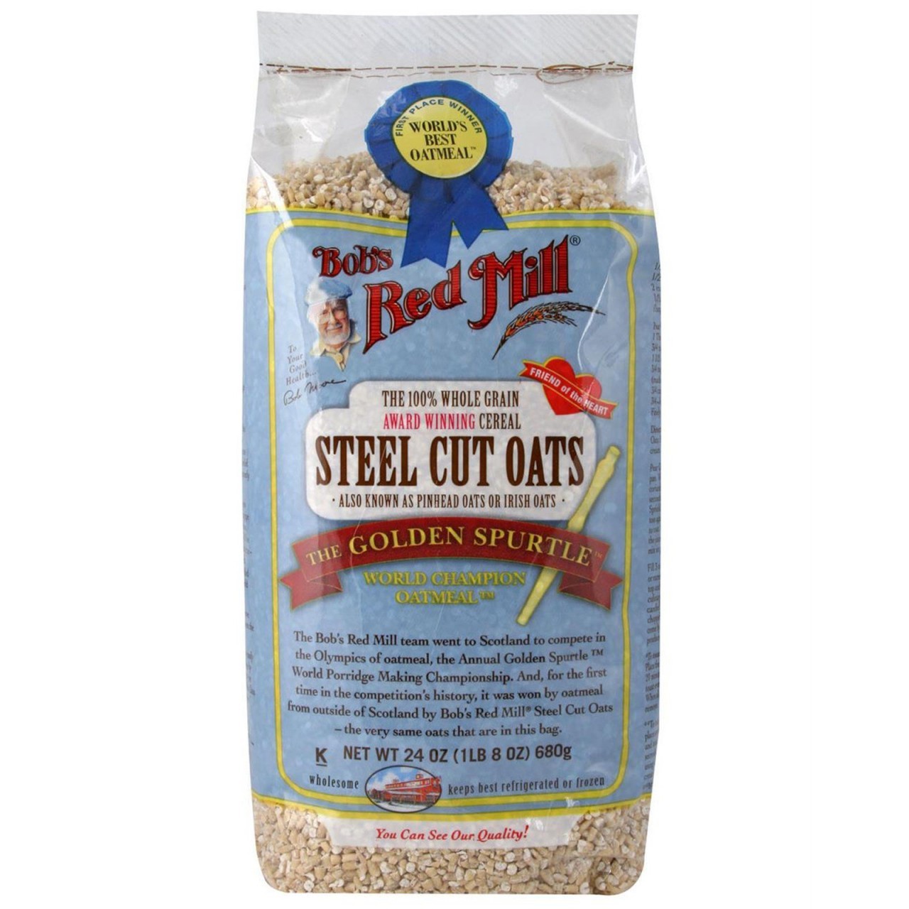 BOBS RED MILL OATS STEEL CUT 24oz