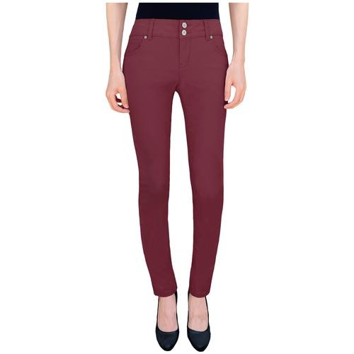 Leo & Nicole Burgundy Pants for Women