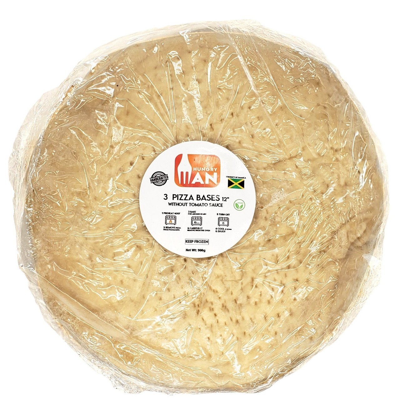 HUNGRY MAN PIZZA BASE NO SAUCE 3s