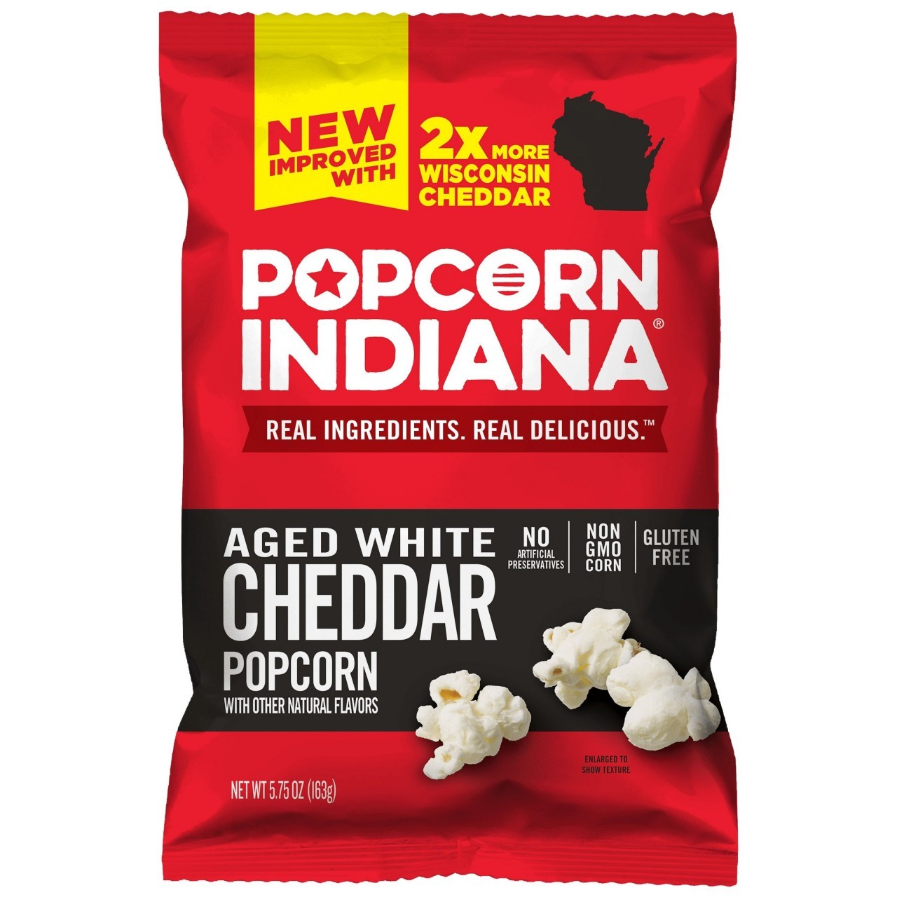 POPCORN INDIANA WHITE CHEDDAR 6oz