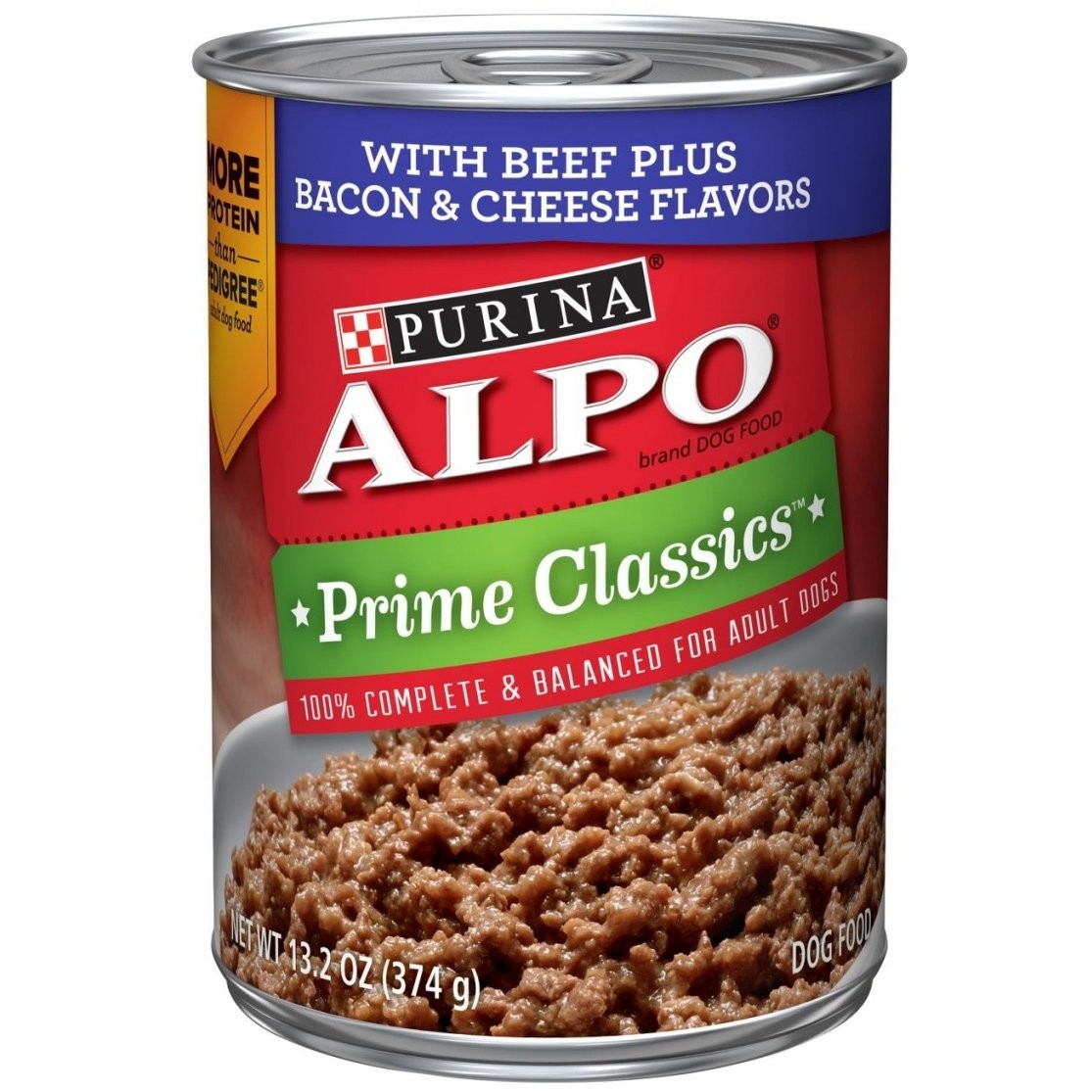 ALPO P/CLASS BEEF BACON & CHEESE 374g