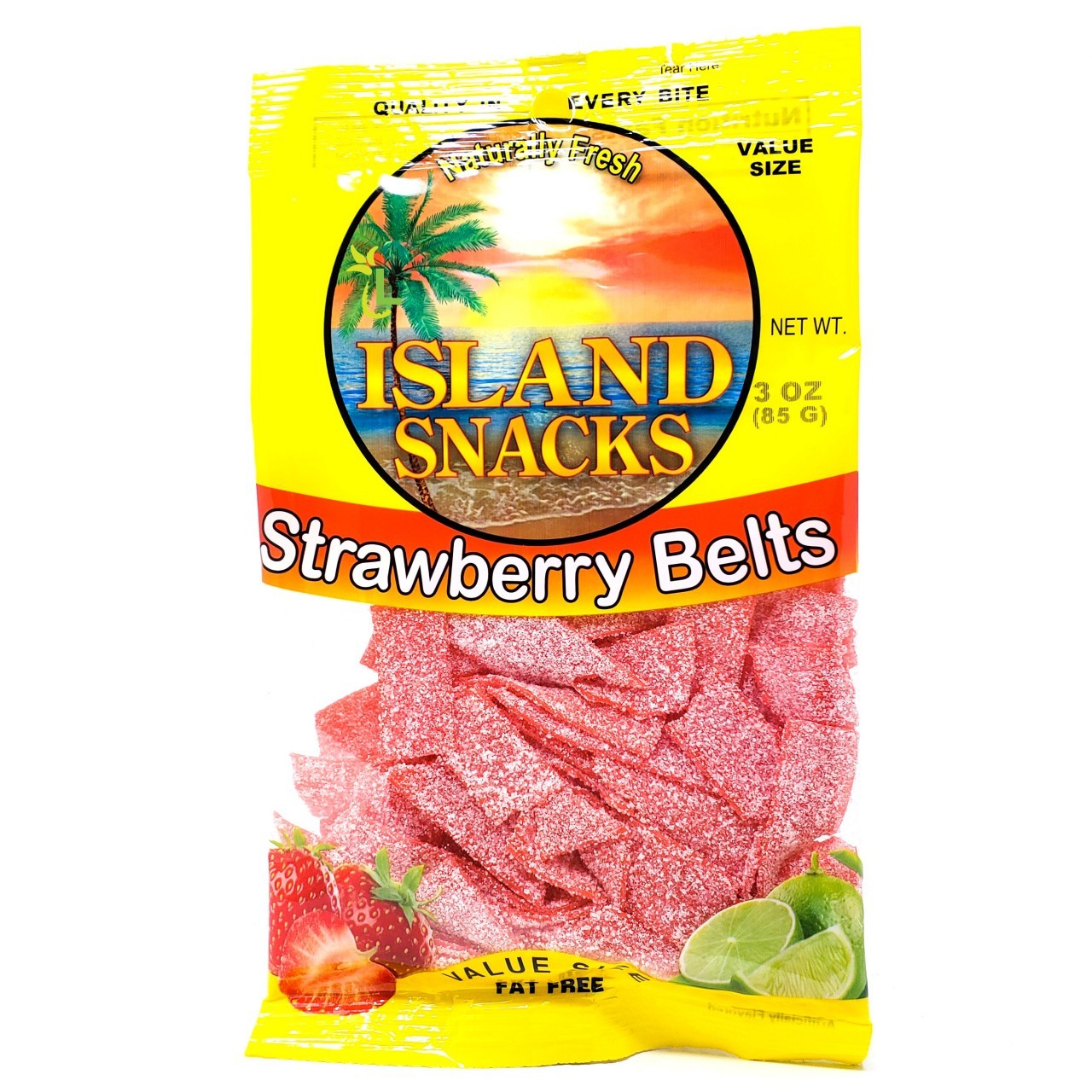 ISLAND SNACKS STRAWBERRY BELTS 3.7oz