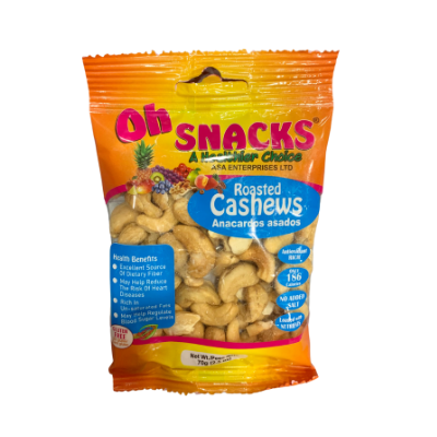 OH SNACKS CASHEWS ROASTED 70g