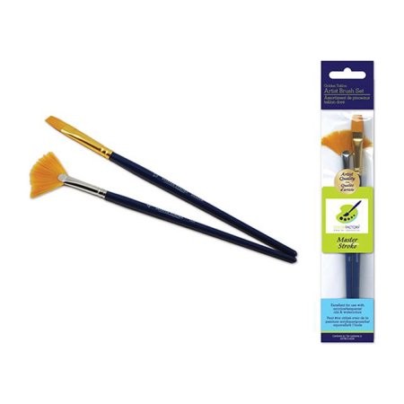 Artist Brush Set Flat/Nyln S/2