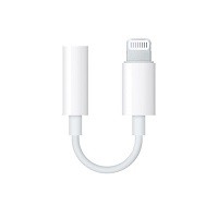 Apple Lightning to 3.5 mm Headphone Jack Adapter - Lightning to headphone jack adapter - Lightning male to mini-phone stereo 3.5 mm female