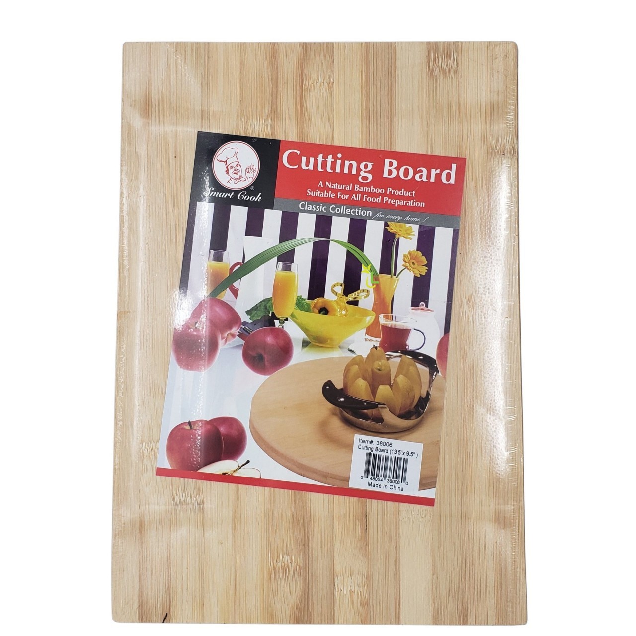 SMART COOK CUTTING BOARD 13.5x9.5in