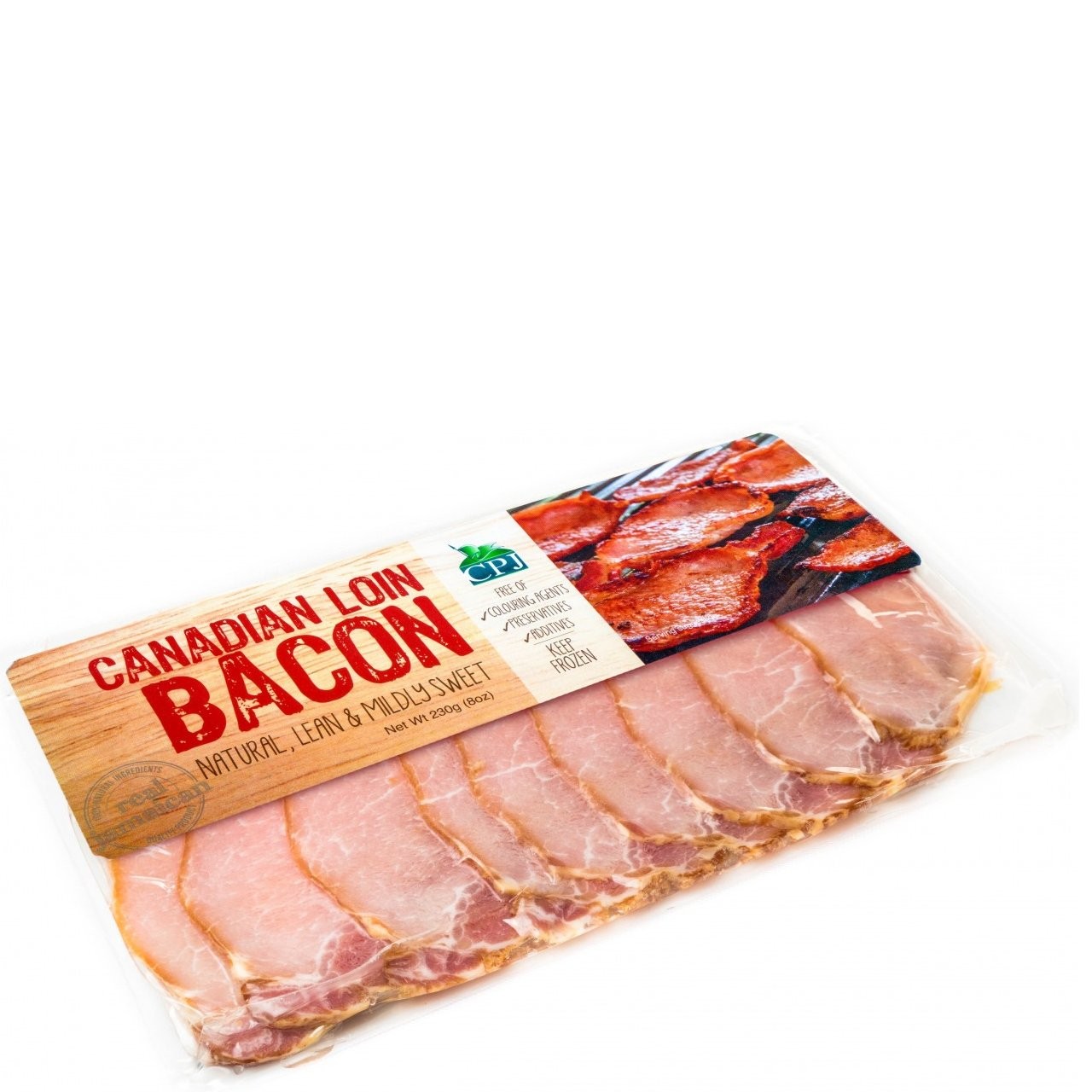 CPJ BACON CANADIAN LOIN 230g