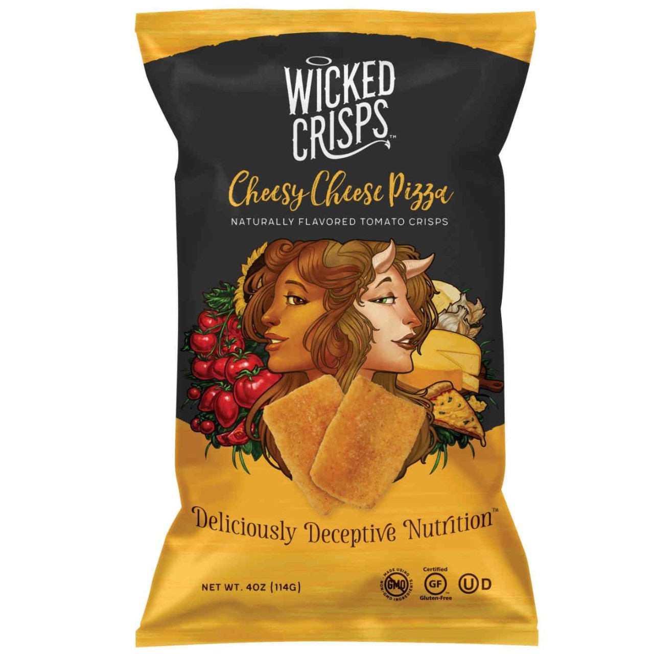 WICKED CRISPS CHEESY CHEESE PIZZA 4oz