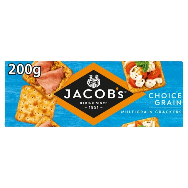 JACOBS CHOICE GRAIN MULTIGRAIN CRACKERS 200G
