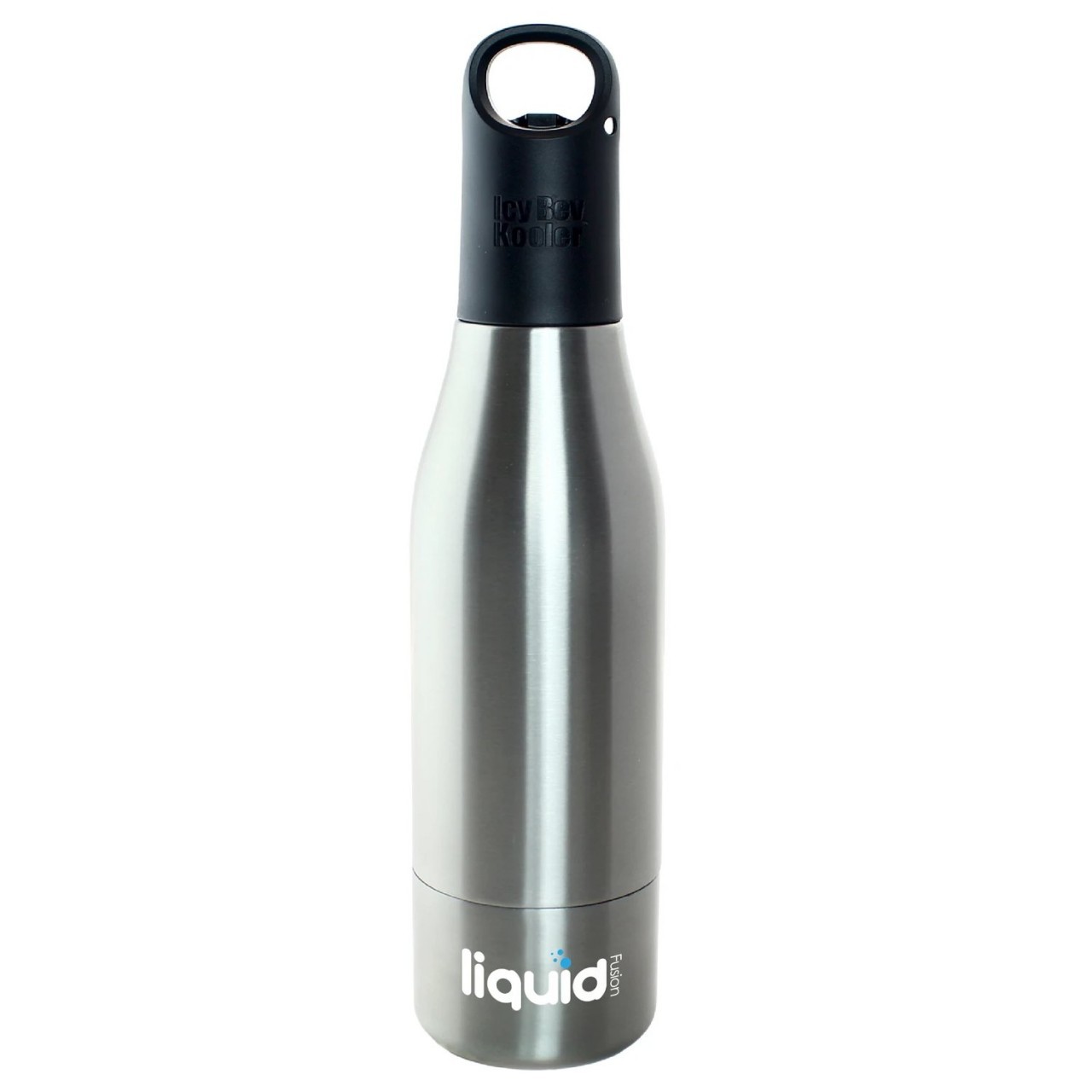 ICY BEV BOTTLE COOLER SILVER 1ct