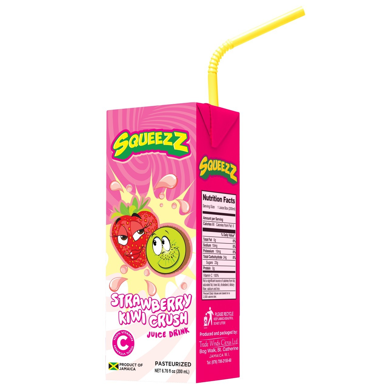 SQUEEZZ STRAWBERRY KIWI CRUSH 200ml