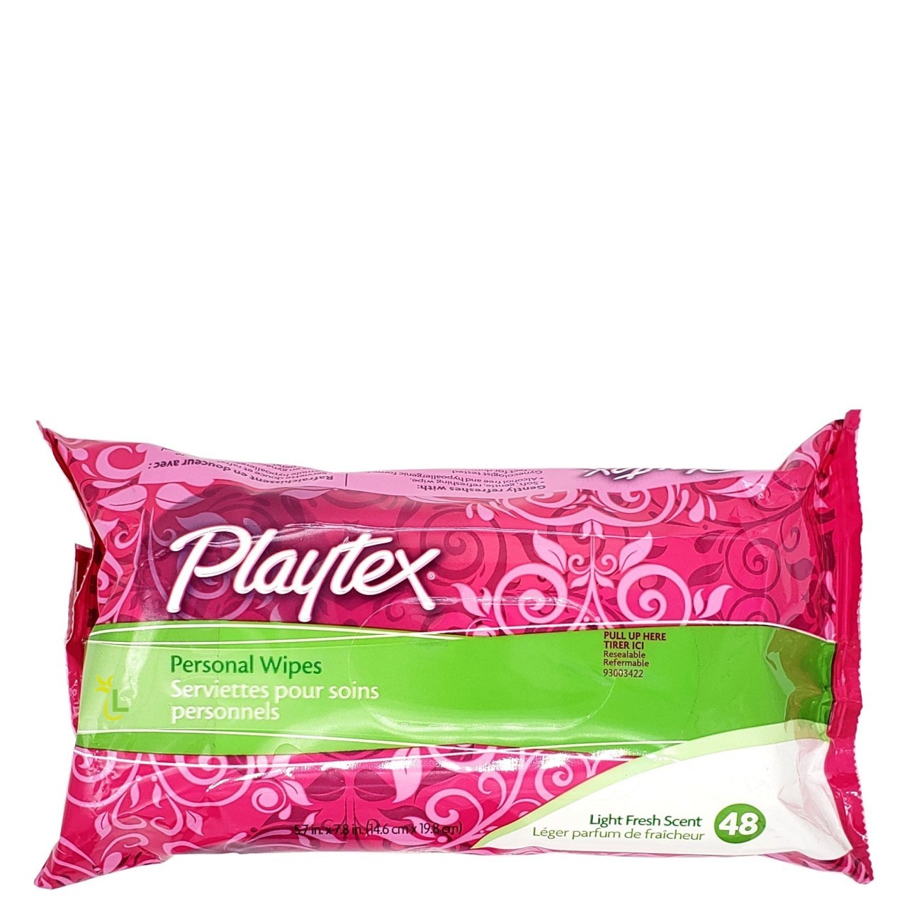 PLAYTEX PERSONAL WIPES RFL 48ct