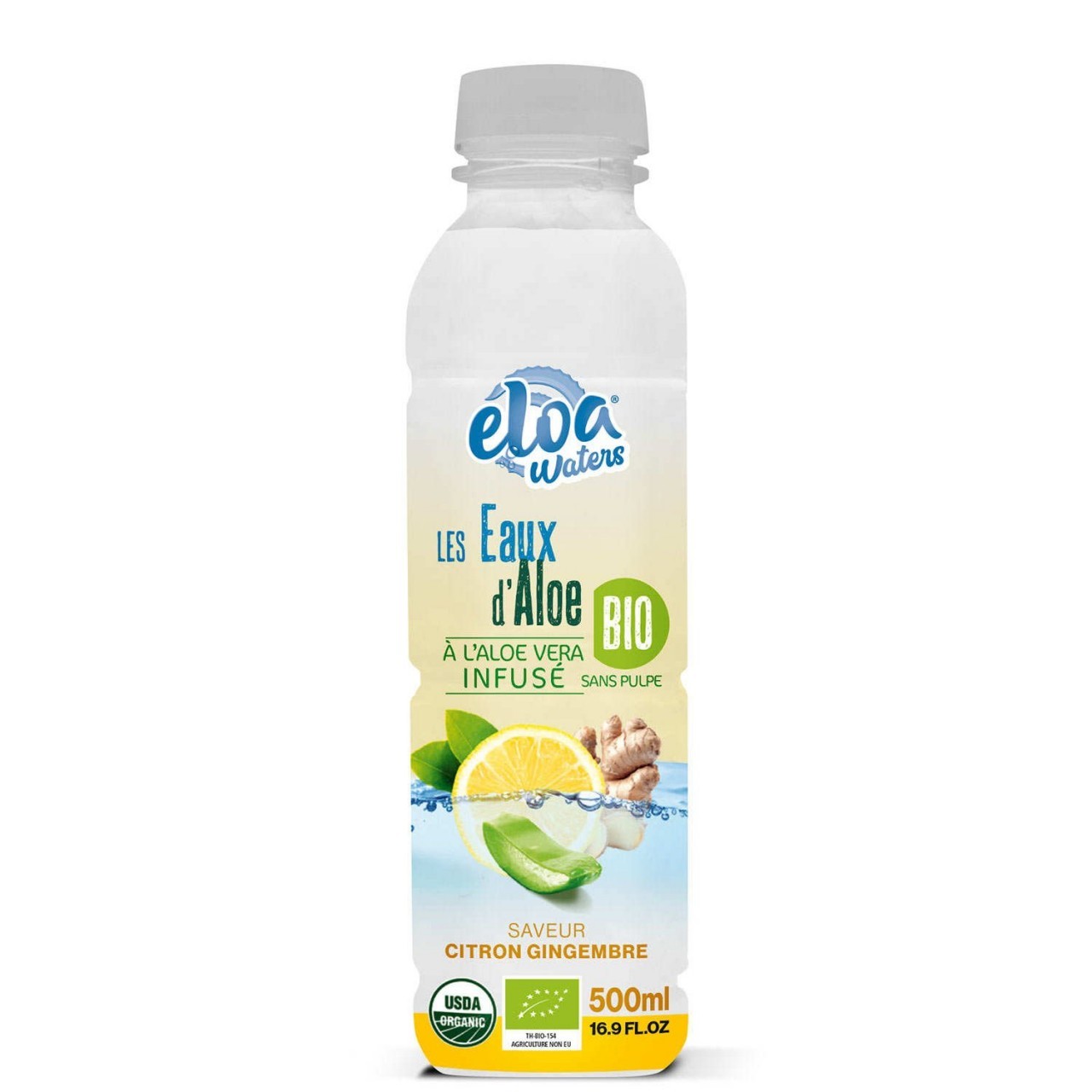 ELOA WATERS ALOE LEMON GINGER 500ml