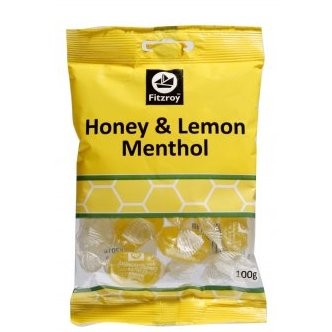 FITZROY HONEY & LEMON MENTHOL 100g