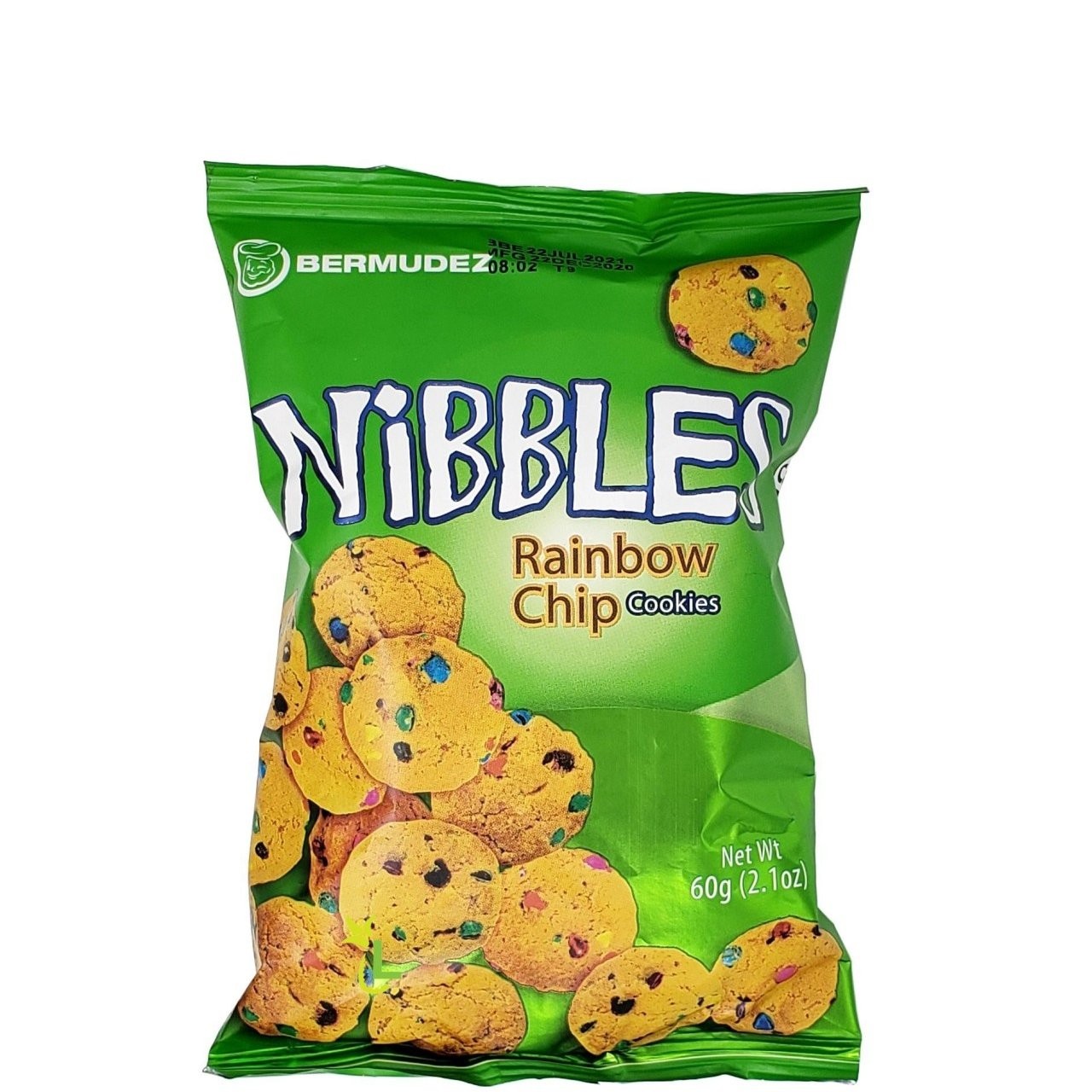 BERMUDEZ NIBBLES RAINBOW CHIP 60g