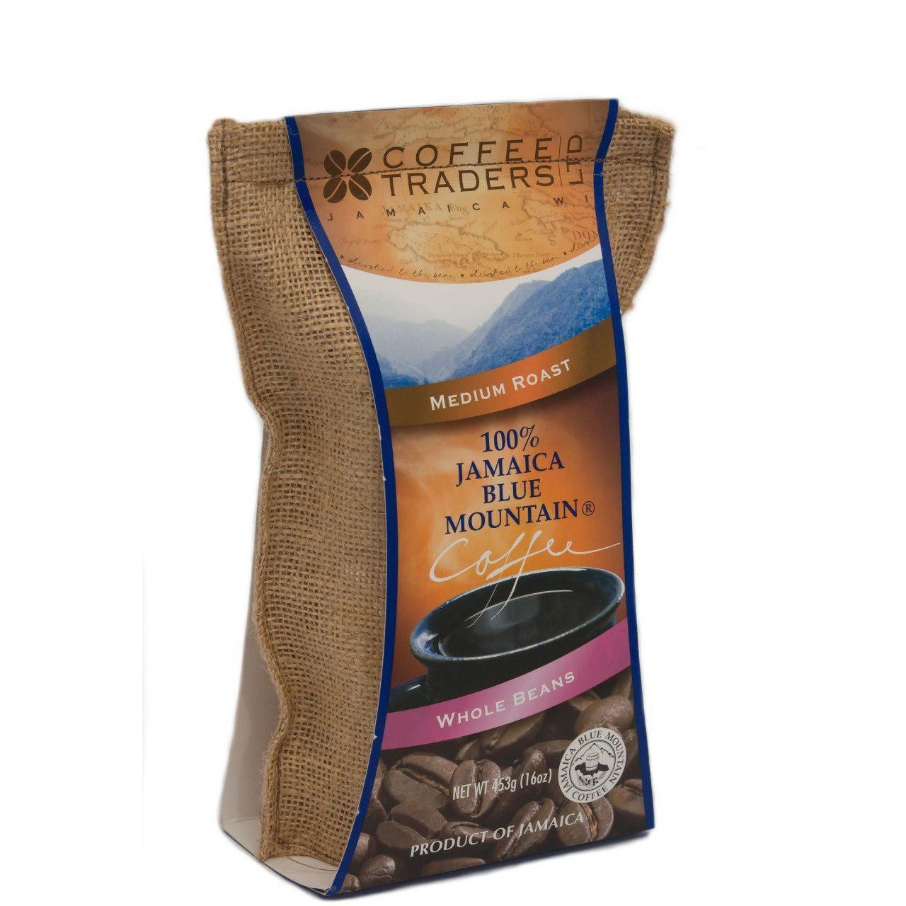 COFFEE TRADERS 100% JBM COFFEE BEAN 16oz
