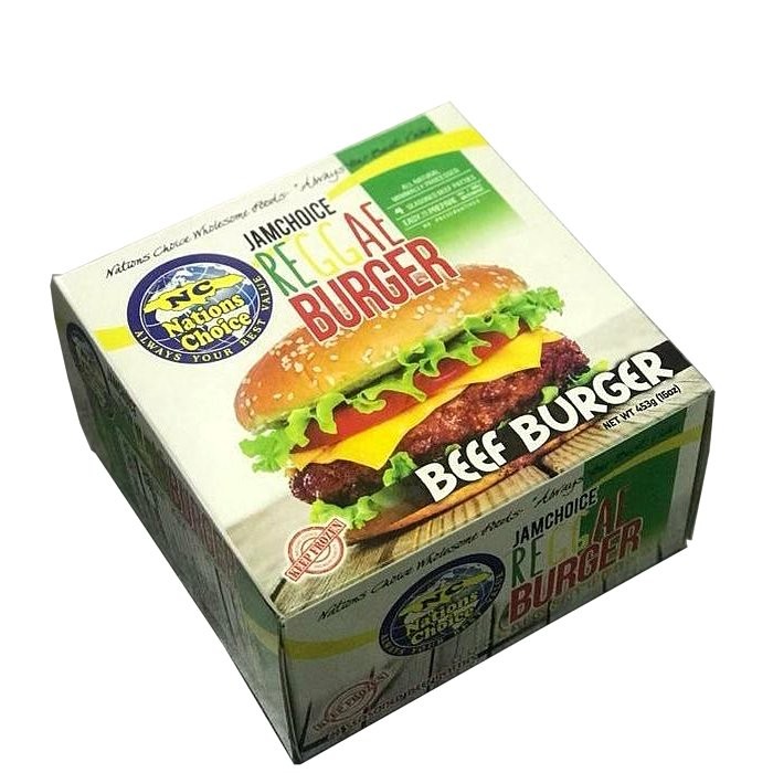 NATIONS CHOICE BURGER REGGAE BEEF 453g