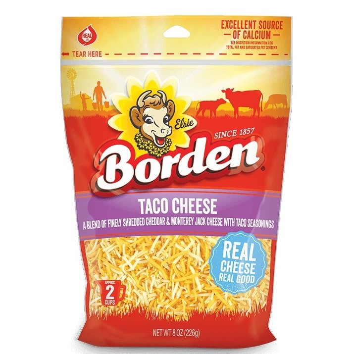 BORDEN TACO CHEESE SHRED 8oz