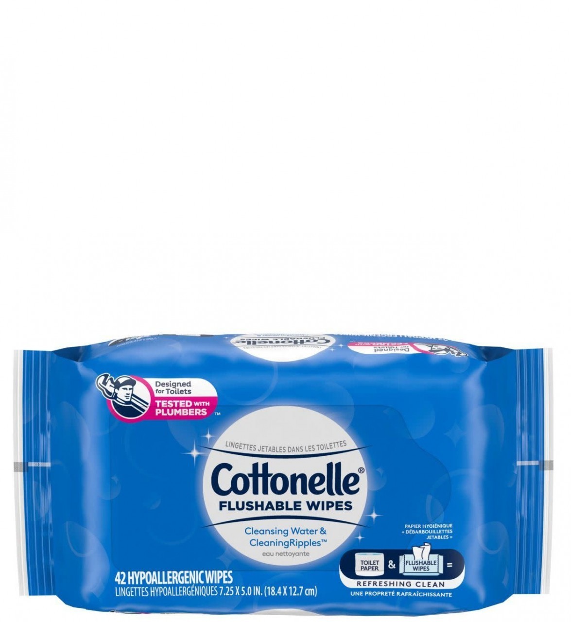 COTTONELLE FLUSHABLE WIPES 42s
