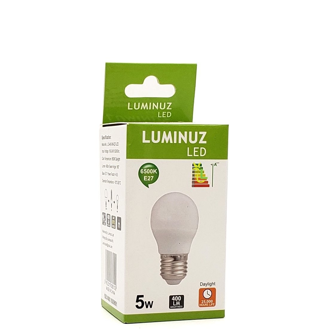 LUMINUZ LED BULB DAYLIGHT 5W