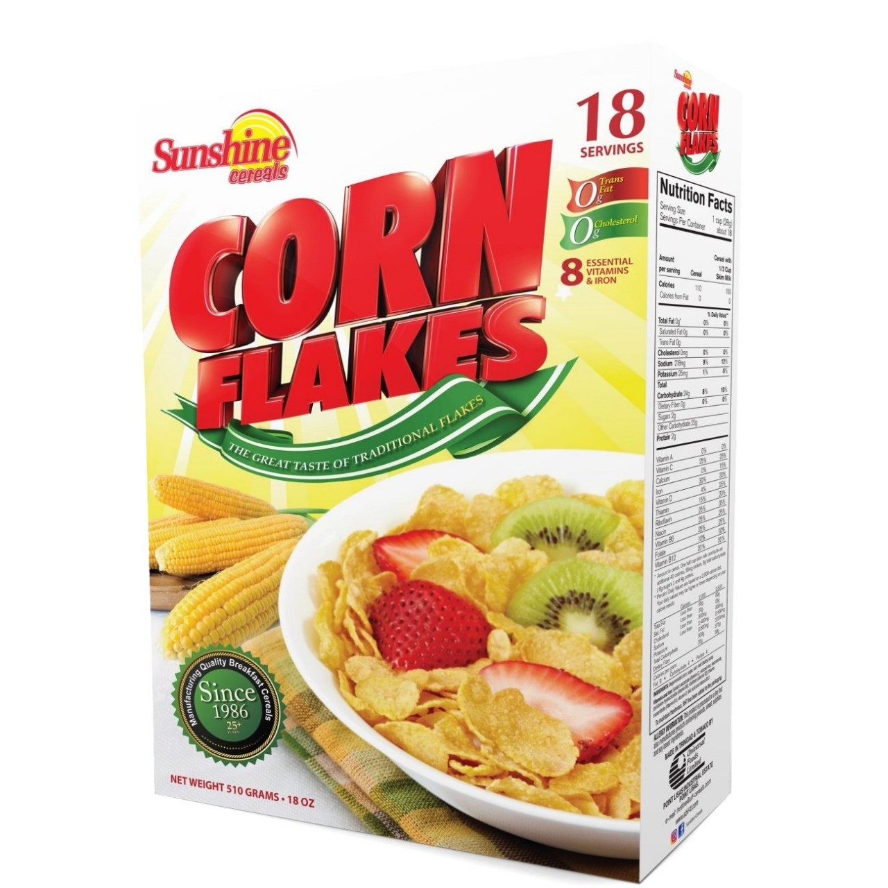 SUNSHINE CORNFLAKES 510g