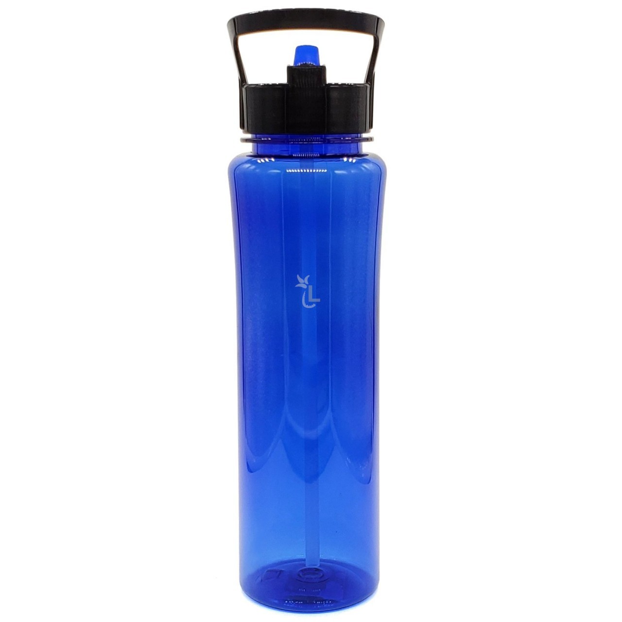 PLASTIC WATER STRAW BOTTLE BLUE 900ml