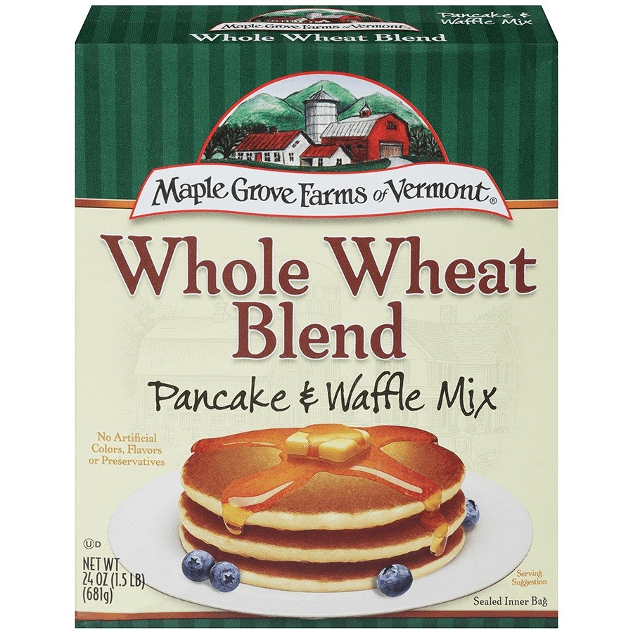 MAPLE GROVE PANCAKE MIX WHEAT 24oz