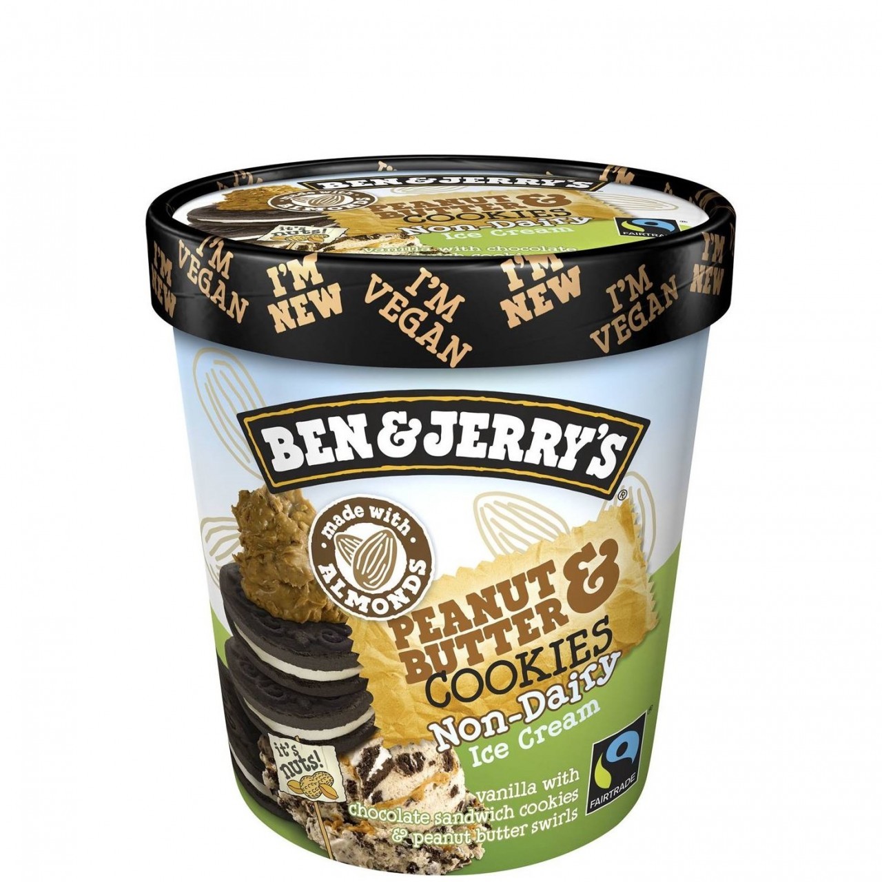 BEN & JERRY PEANUT BUTTER COOKIES 473ml