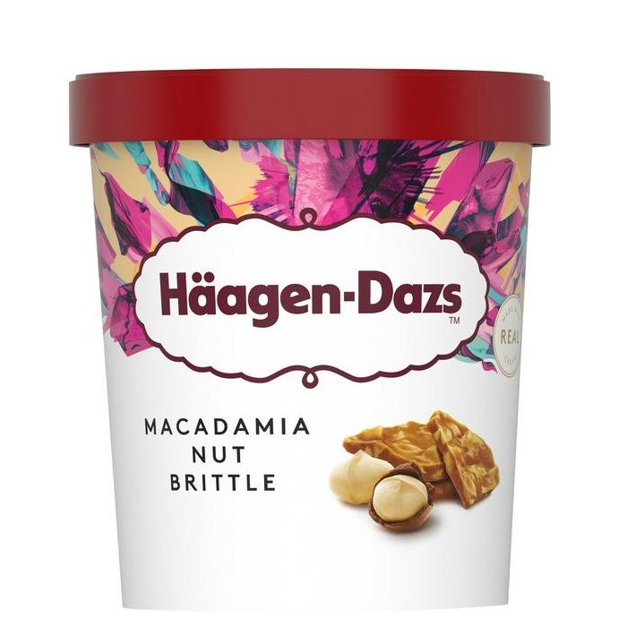 HAAGEN DAZS MACADAMIA NUT BRITTLE 650ml