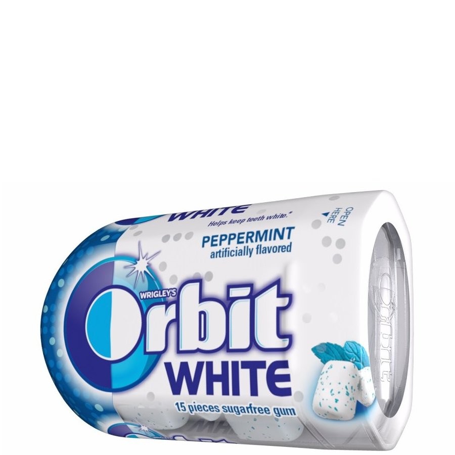 WRIGLEYS ORBIT WHITE PEPPERMINT 15s