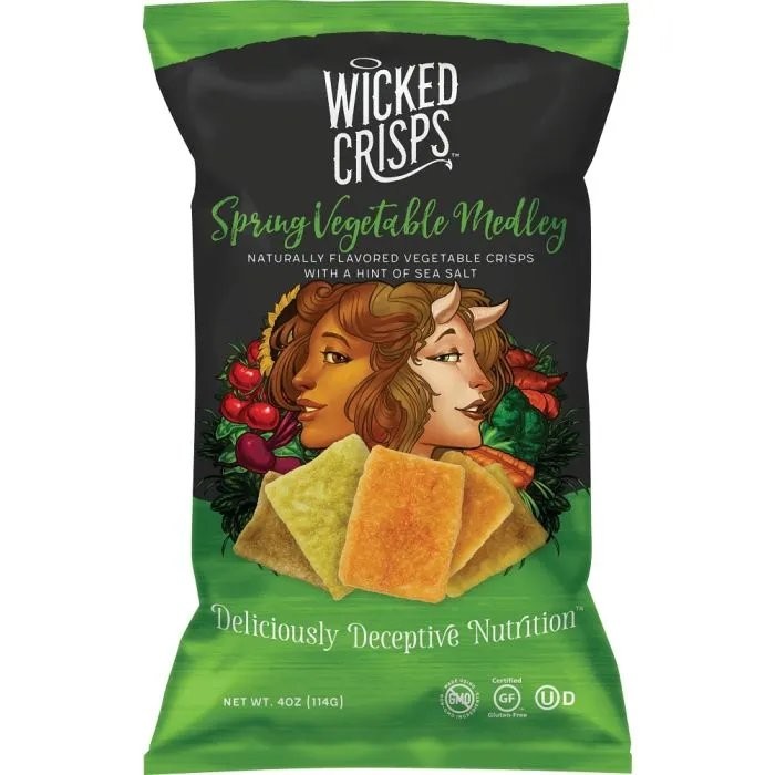 WICKED CRISPS VEGETABLE SPRING MEDLY 4oz